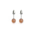 Chocolat | Argent sterling .925 | Mini Boucles D'Oreilles Sirène En Verre